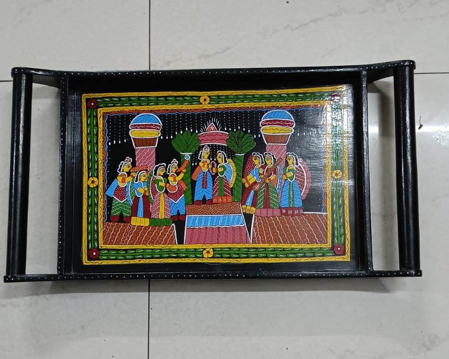 Beautiful Tikuli Art Tray Style 1