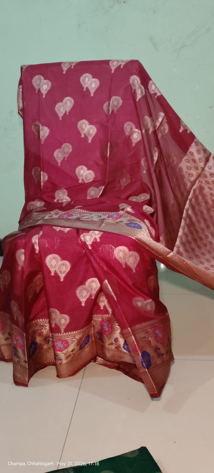 Beautiful Mulberry Kosa Silk Saree