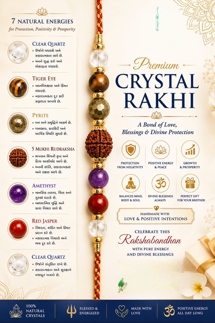 Agates Crystal Rakhi