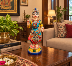 Multicolored Thanjavur Dancing Doll - 12 Inch