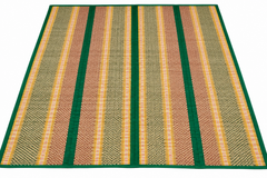 Beautiful Beige & Green Madur Kathi Mat