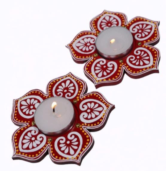 Floral Diwali Light Pair
