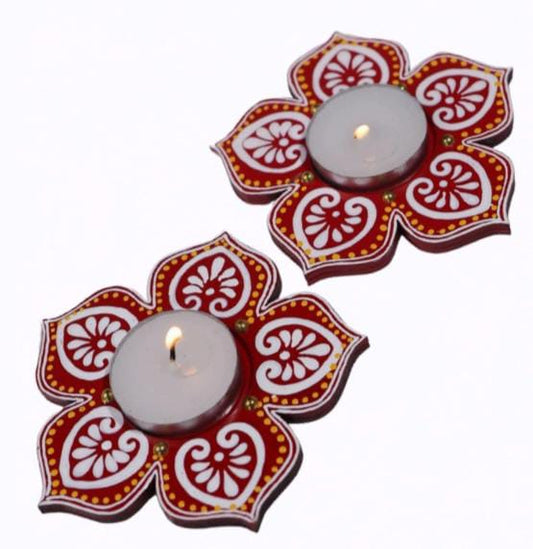 Floral Diwali Light Pair