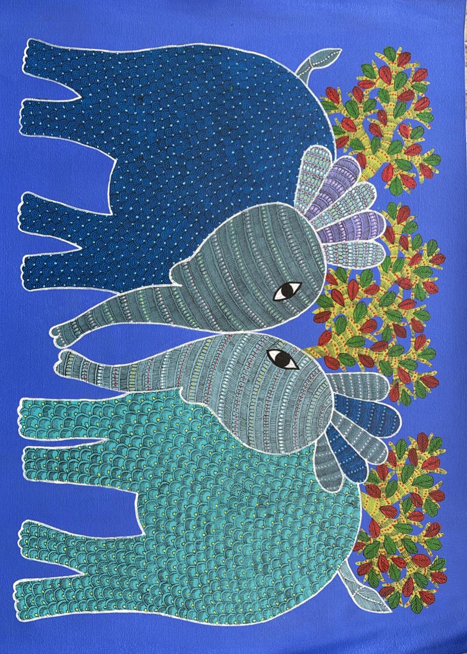 Beautiful Gond Art (18 X 24")