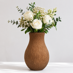 Flower Pot Showpiece Coconut Shell Craft