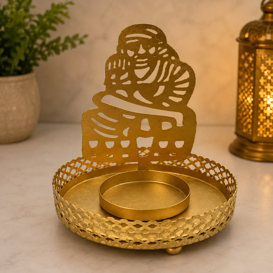 Sai Baba Iron Shadow Diya