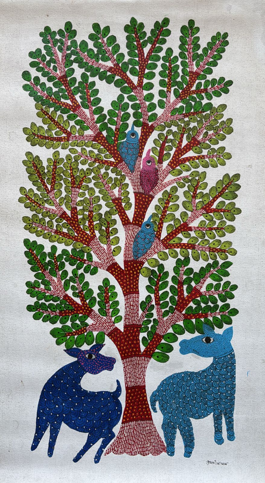 Beautiful Gond Art (18 X 24")
