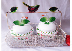Beautiful Basket With 2 Jar (Iron Made)