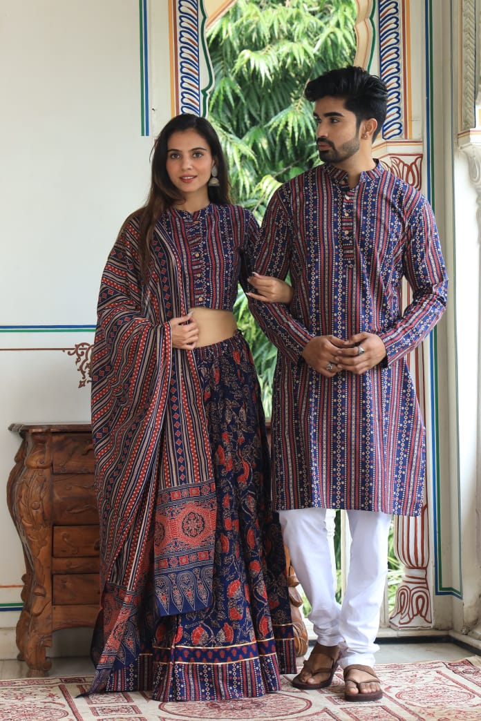 Festival Special Couple Dress Collection Chaniya Choli & Kurta Pajama