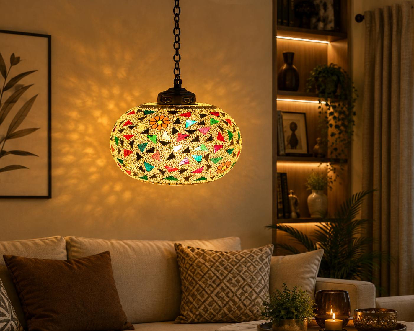 Hanging Lamp Geometric Design