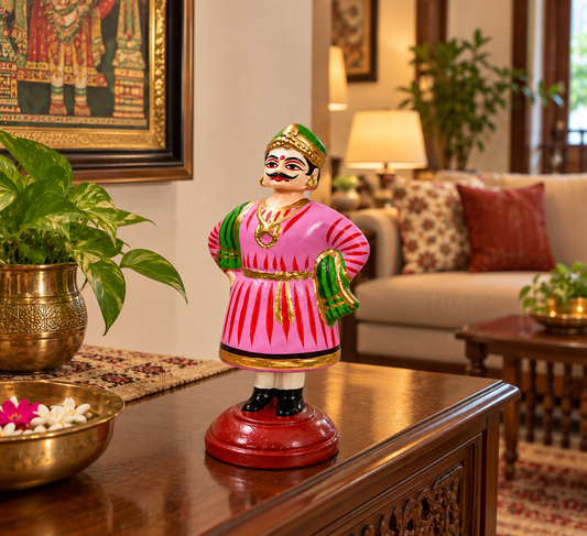 Thanjavur Dancing Raja doll - 13 inches