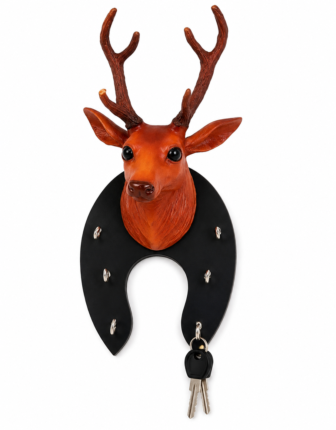 Leather Deer face Key Stand