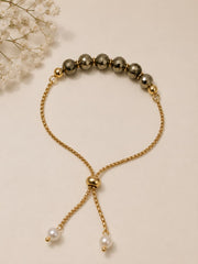PYRITE NATURAL AGATE BRACELET