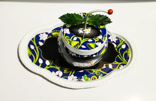 Beautiful Meena Work Tray 1 Jar
