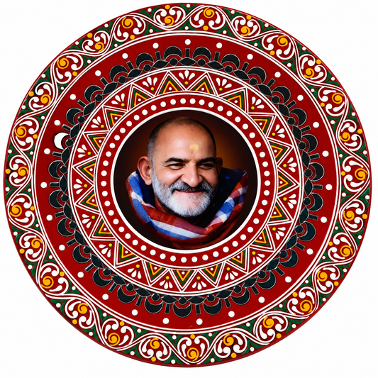 Round Babaji Aipan Wall Art