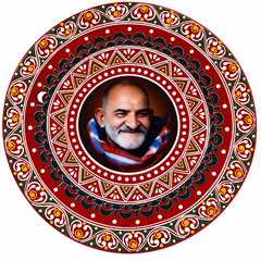 Round Babaji Aipan Wall Art
