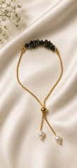 BLACK OBSIDIAN ADJUSTABLE BRACELET