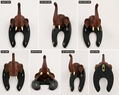 Leather Elephant Face Key Stand