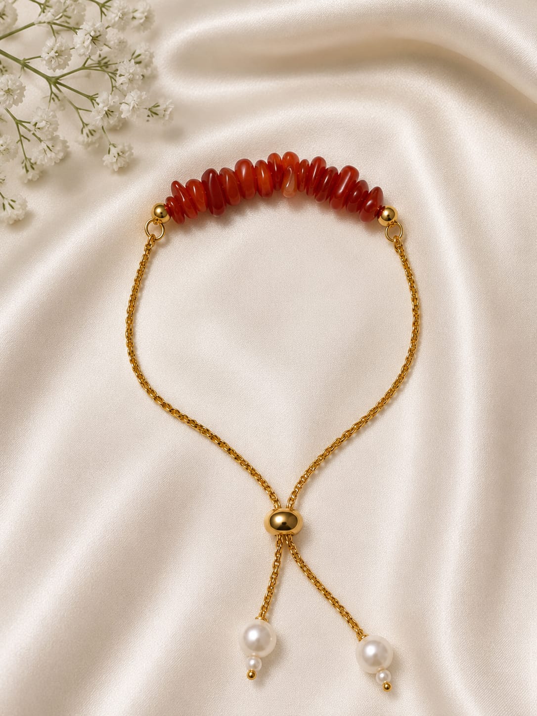 RED CARNELIAN ADJUSTABLE BRACELET