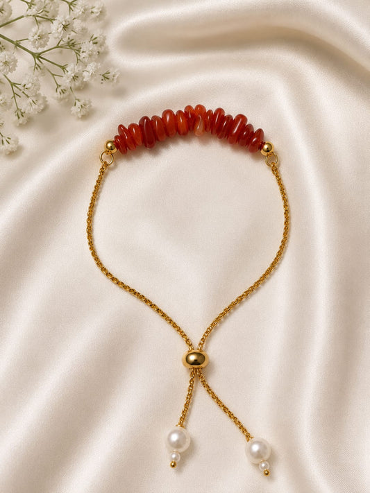 RED CARNELIAN ADJUSTABLE BRACELET