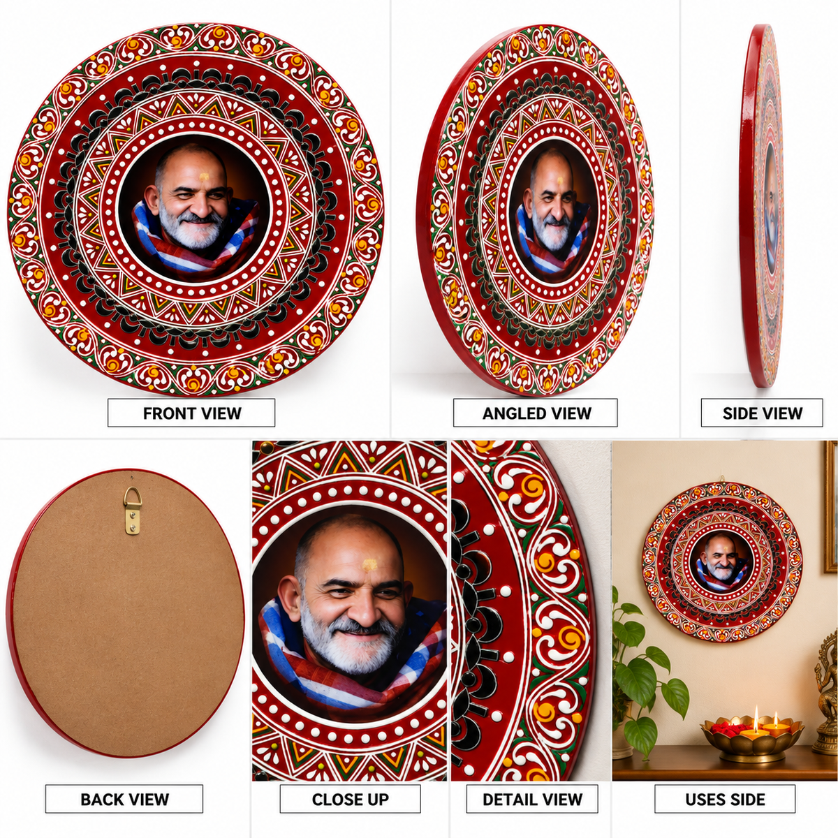 Round Babaji Aipan Wall Art
