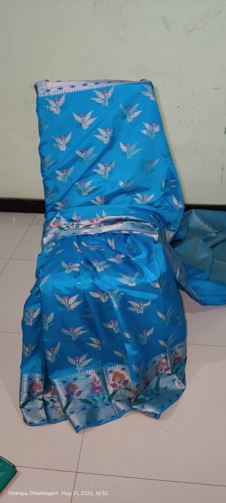 Beautiful Mulberry Kosa Silk Saree