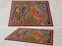 Luv & Kush With Ashwamedha Horse Madhubani Painting