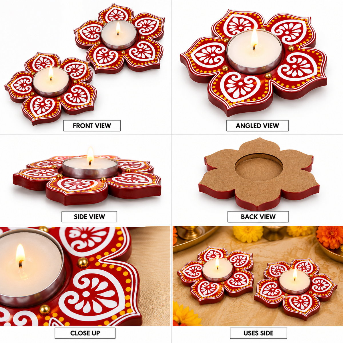 Floral Diwali Light Pair