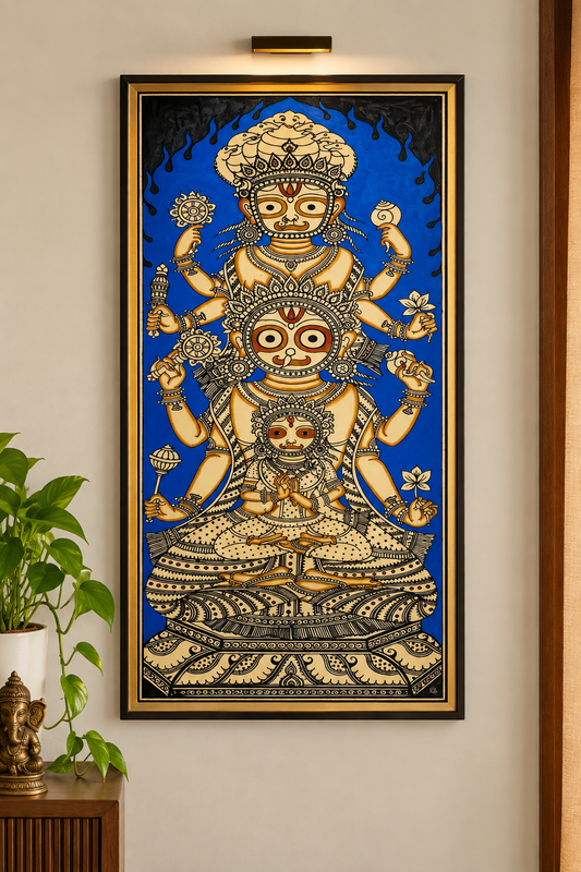 Beautiful Puri Jagannath Patchithra (15x6 inch)