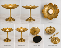 Golden Candle Stand