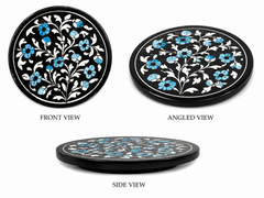 Blue Pottery Of Jaipur Floral Printed Wall Plate