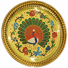 Beautiful Plate Golden Polish (12 Inch)