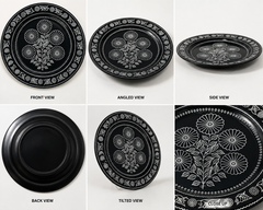 Eco-friendly Handmade Black Pottery of Nizamabad-Round Shaped Wall Hanging