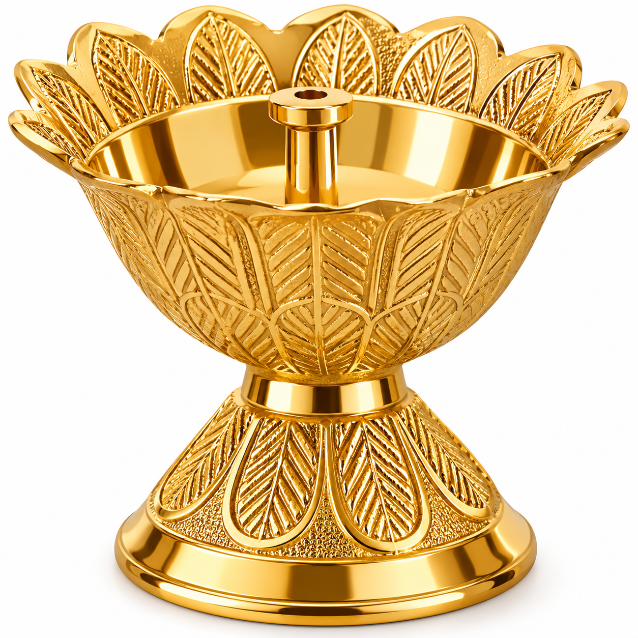 Beautiful Golden Brass Payali Diya Jyoti set of 2 ( Style 1 )