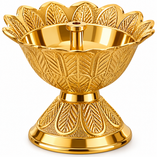 Beautiful Golden Brass Payali Diya Jyoti set of 2 ( Style 1 )