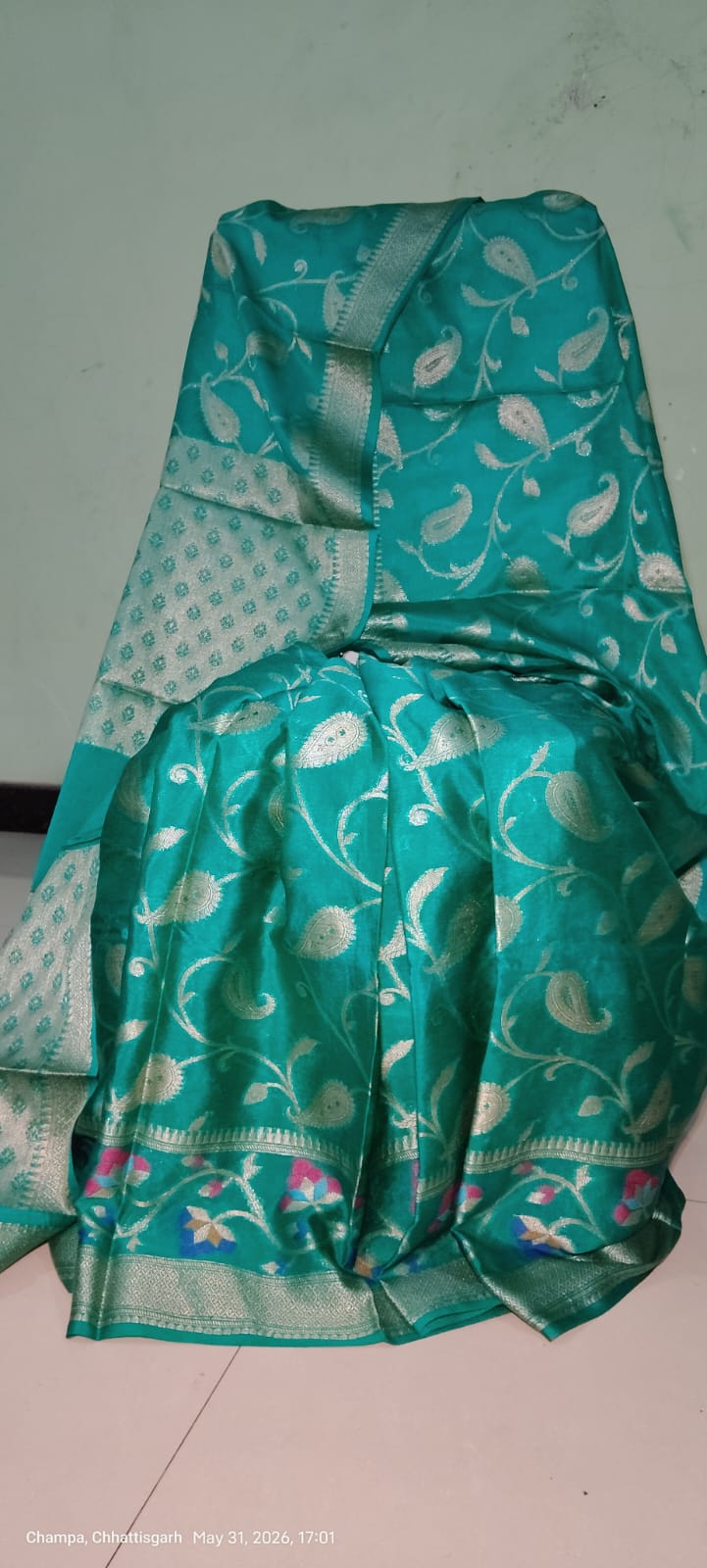 Beautiful Mulberry Kosa Silk Saree