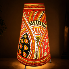 Andhra Pradesh Leather Puppetry Multicolor Lamp Shade