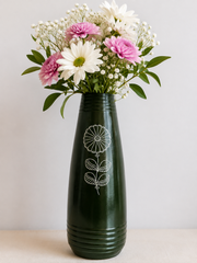 Handmade Eco-friendly Beautiful Black Pottery of Nizamabad Flower Vase