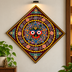 Beautiful Jagannath Wall Hanging Pipli Work