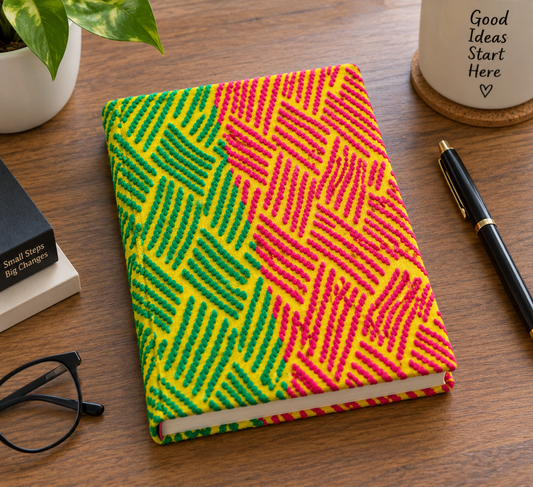 Notebook Diary Beautiful Kheta Embroidery