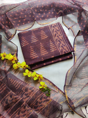 Traditional Collection In Summer Wear Bagru Hand Block Printed Kota Doriya Suit Material