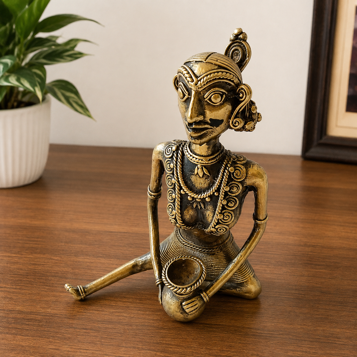 Tribal Man holding a pot