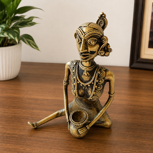 Tribal Man holding a pot