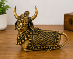 Nandi with Bells & Jali Art