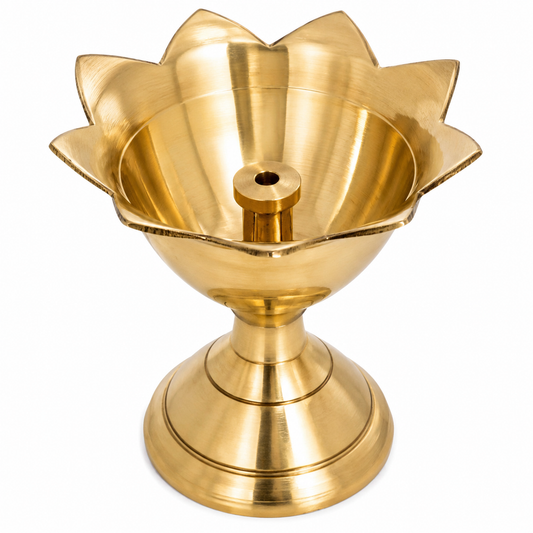 Beautiful Golden Brass Fancy Payali Jyoti set of 2 ( Style 2 )