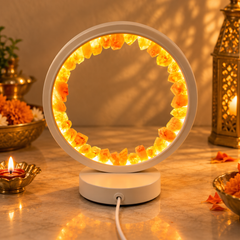 Yellow Calcite Crystal Healing Lamp