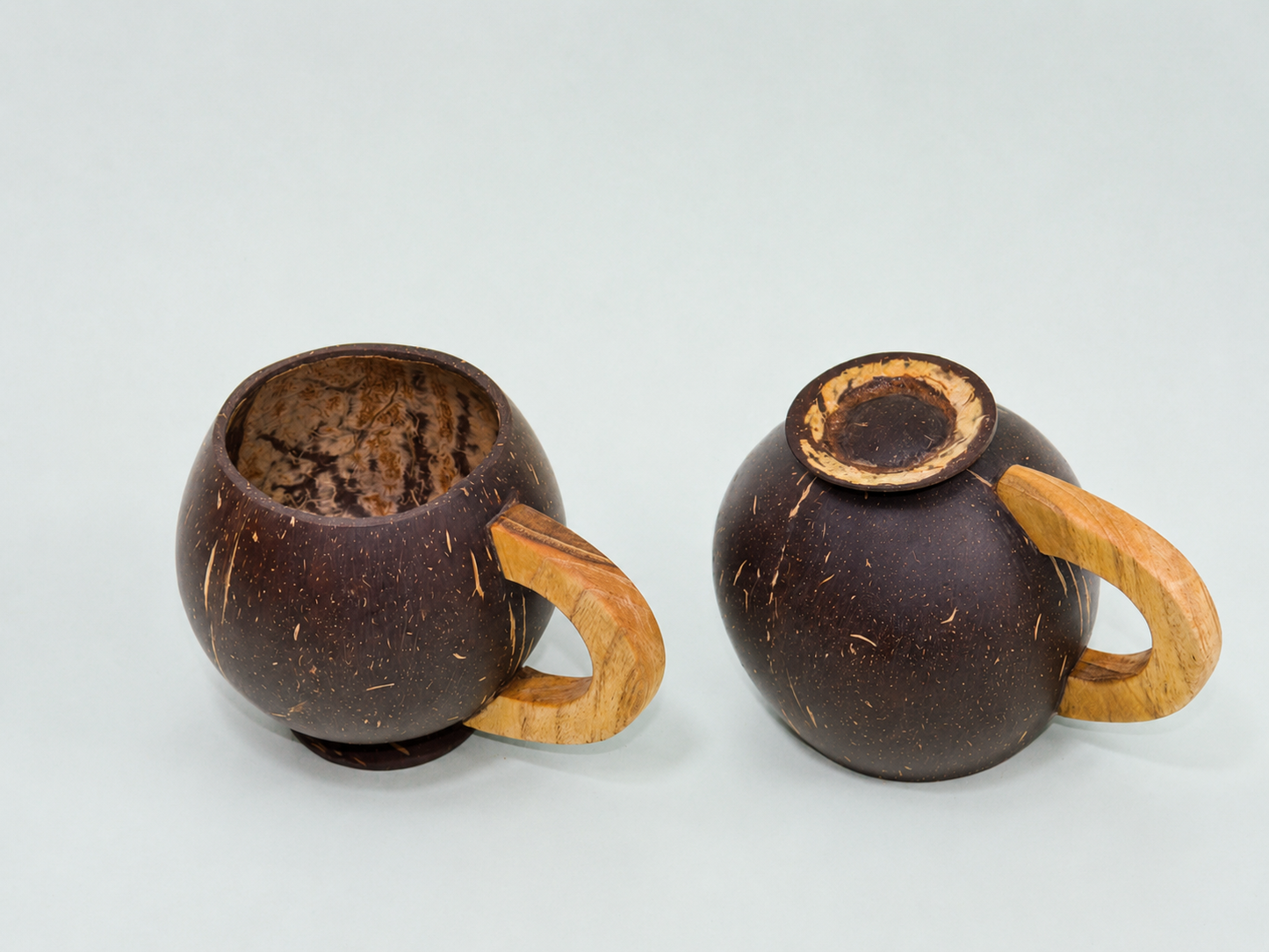 Coconut Shell Tea Set with keyholder Bhaiya-Bhabhi Rakhi Gift Hamper Combo 8