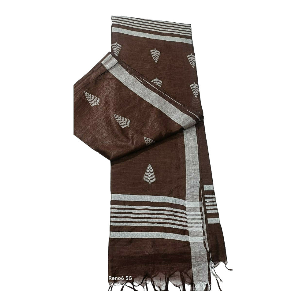 Beautiful Handloom Brown Saree