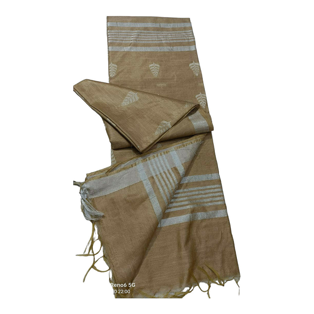Beautiful Handloom Light Brown Saree