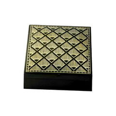 Bidriware Art Work Handcrafted Black Metal Square Silver Inlay Jewellery Box